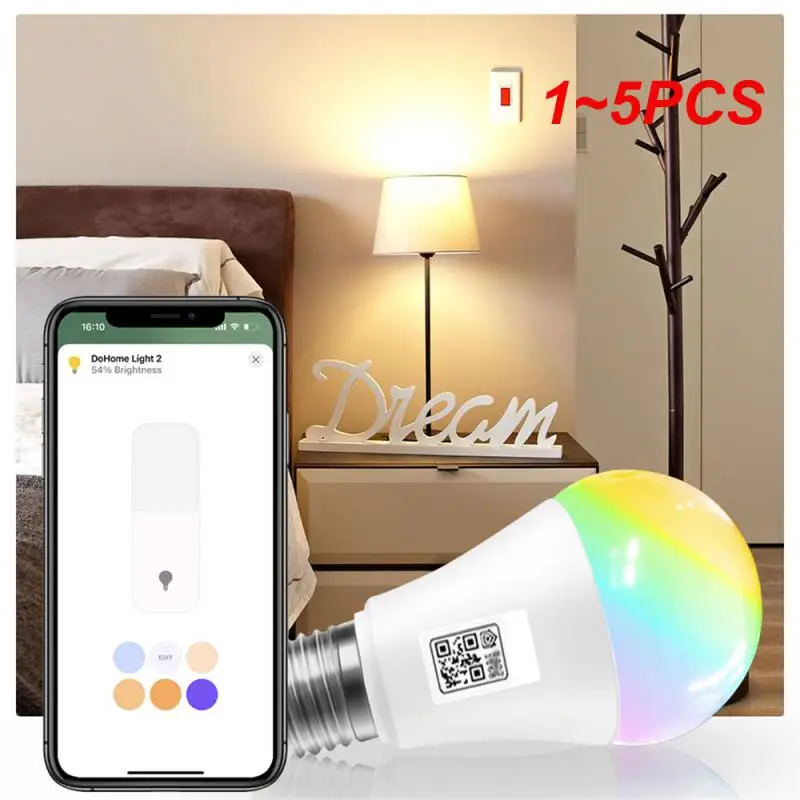 

Умная лампа Homekit с Wi-Fi и таймером, энергосберегающая лампа E27 RGB + CW + WW, умная лампа с регулируемой яркостью 85-265 в