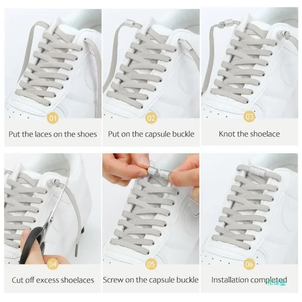 1 пара эластичных шнурков без шнурки для обуви детей и взрослых кроссовки быстрые
