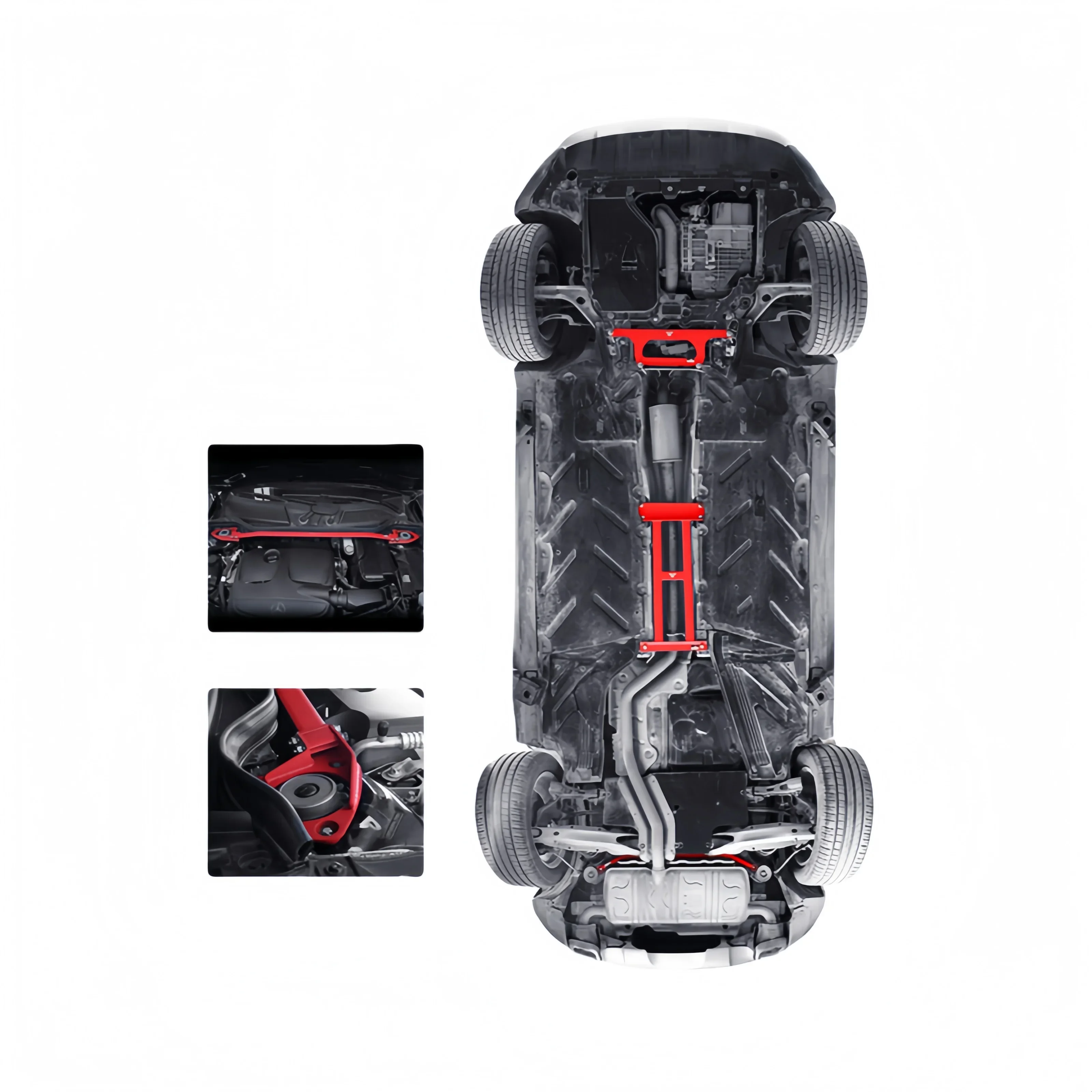 Фото Ограничитель стойки LVTU Fabriek OEM для Mercedes Benz EEN CLA AMG GLA45 180 200 220 260 гоночные предварительныеaties auto-onderdelen №2
