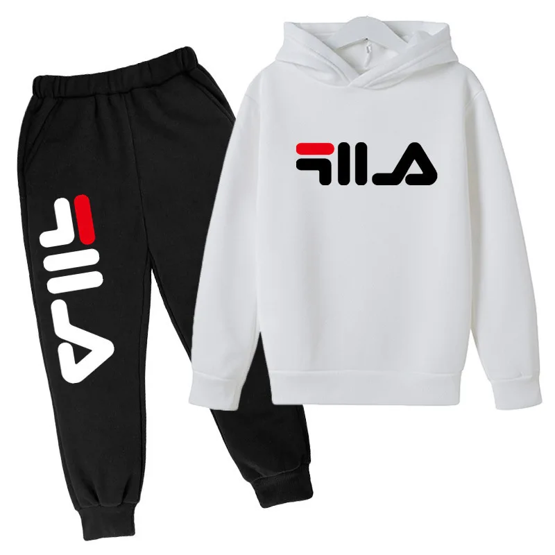 

Cotton Spring Baby Boy Girl Casual Tracksuit Children Print Children's Tops + Pants Boys Clothing Suits 4-14 Years Sport Suits