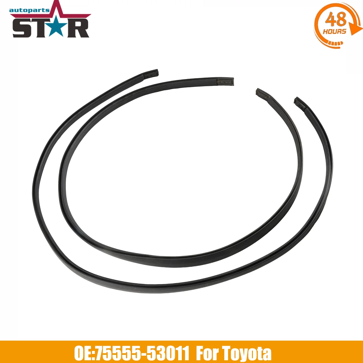 

2 шт. боковая накладка на крышу для Toyota Altezza Lexus IS300 3.0L 2001-2005 7555553011 75556-53011 7555653011