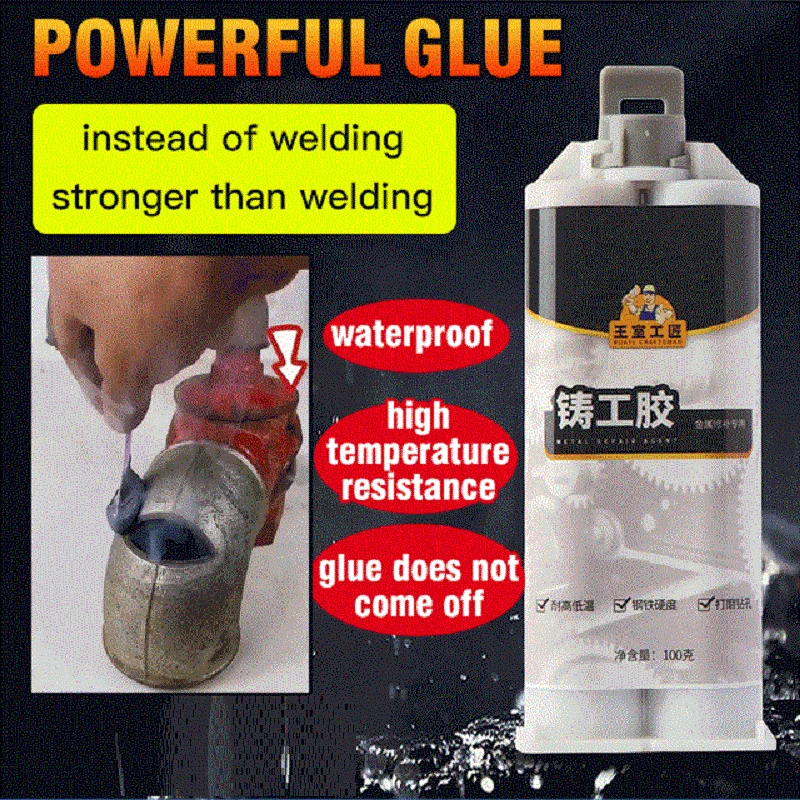 

100g kafuter AB Caster glue Casting adhesive Industrial repair agent Casting Metal Cast iron Trachoma Stomatal Crackle Repair