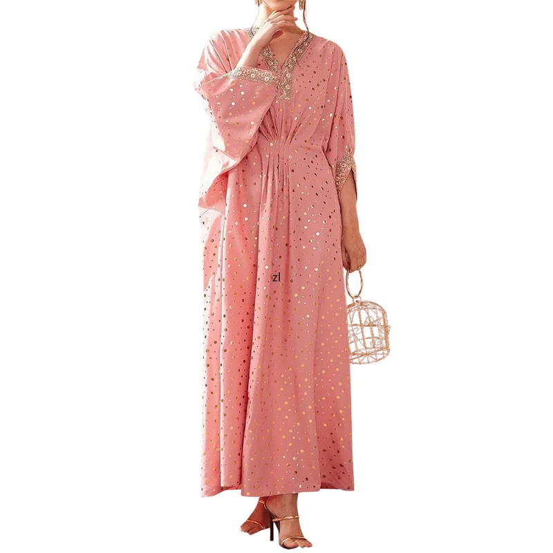 

African Dresses For Women Vetement Femme Dashiki Abaya Flower Print Maxi Africa Clothes Dashiki Ankara Dresses Spring Autumn New