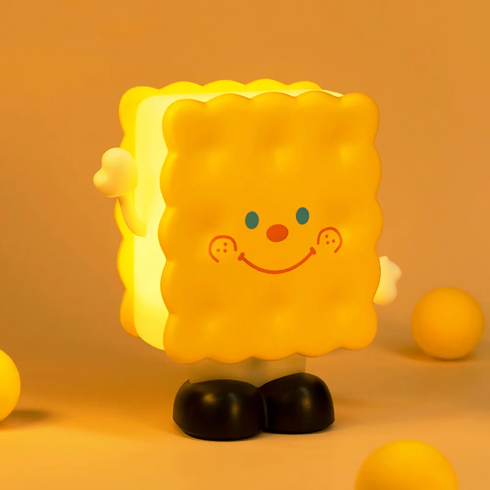 

Мультяшное печенье, креативный светильник, защита глаз, светодиодный Декор, плавное затемнение, милая зарядка через USB для детей, рождествен...