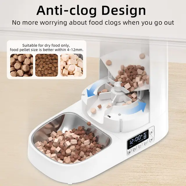 ROJECO 4L Automatic Pet Feeder 4
