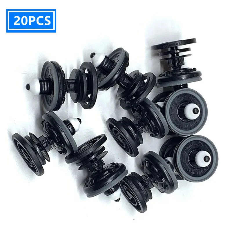 

20Pcs Interior Door Trim Panel Card Clips Car Rivets Fasteners 7L6868243 For ADDY GOLF PASSAT TOUAREG T5 Porsche 911 A1 A4 To A8