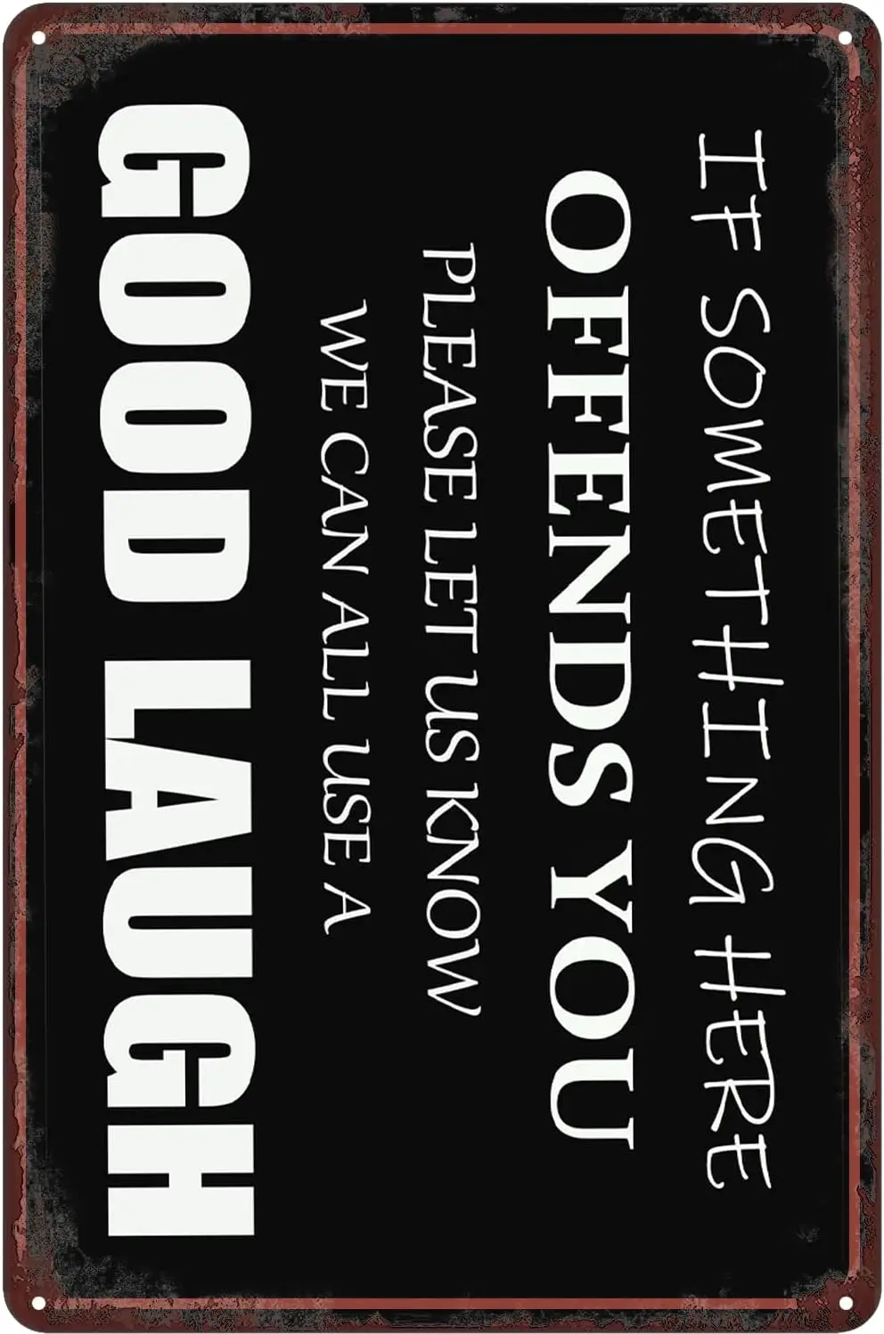 Металлическая жестяная табличка Funny Sarcastic