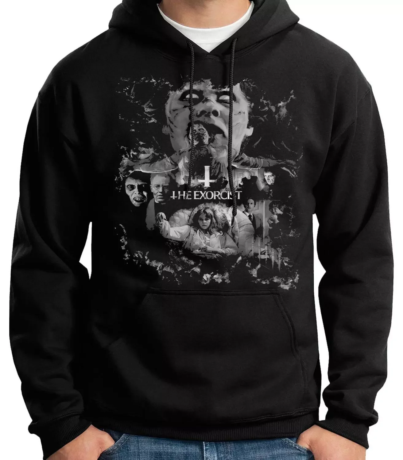 

NEW IN SWEATSHIRT HOODED-THE EXORCIST-REF 3-TERROR