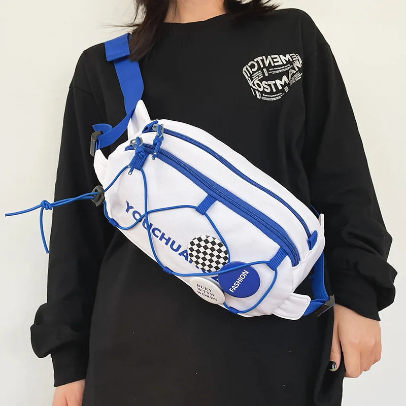 

Casual Waist Bags for Women Leisure Waterproof Nylon Fanny Pack for Girls Crossbody Chest Bag Belt Teenager Waist Packs