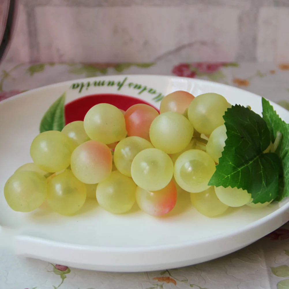 

5PCS Artificial Grapes Decorative Fake Grapes Simulation Fruits Table Decoration Fruits Hanging Ornaments Photography Props