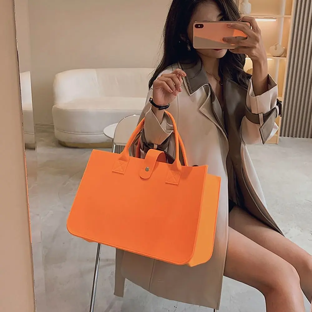 Женская Фетровая Сумка-мессенджер Большой Емкости Портативная Сумка Через Плечо