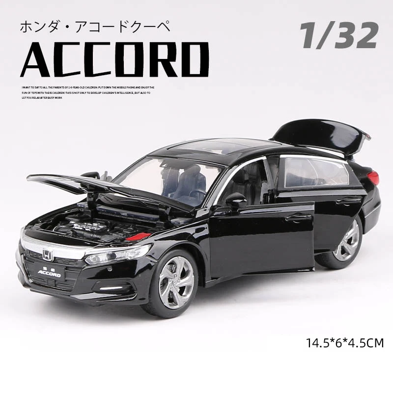 

SILLY CAT 1:32 Metal Model Car For HONDA Accord 10 X CV_ 2018-2021 Car Model Play Vehicles Boy Children Toy Car Model Collection