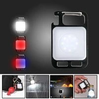 c5 camping multifunctional mini glare cob keychain light usb charging emergency lamps outdoor strong magnetic repair work light