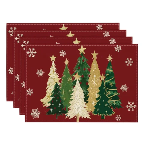 Льняные салфетки, набор из 4 штук