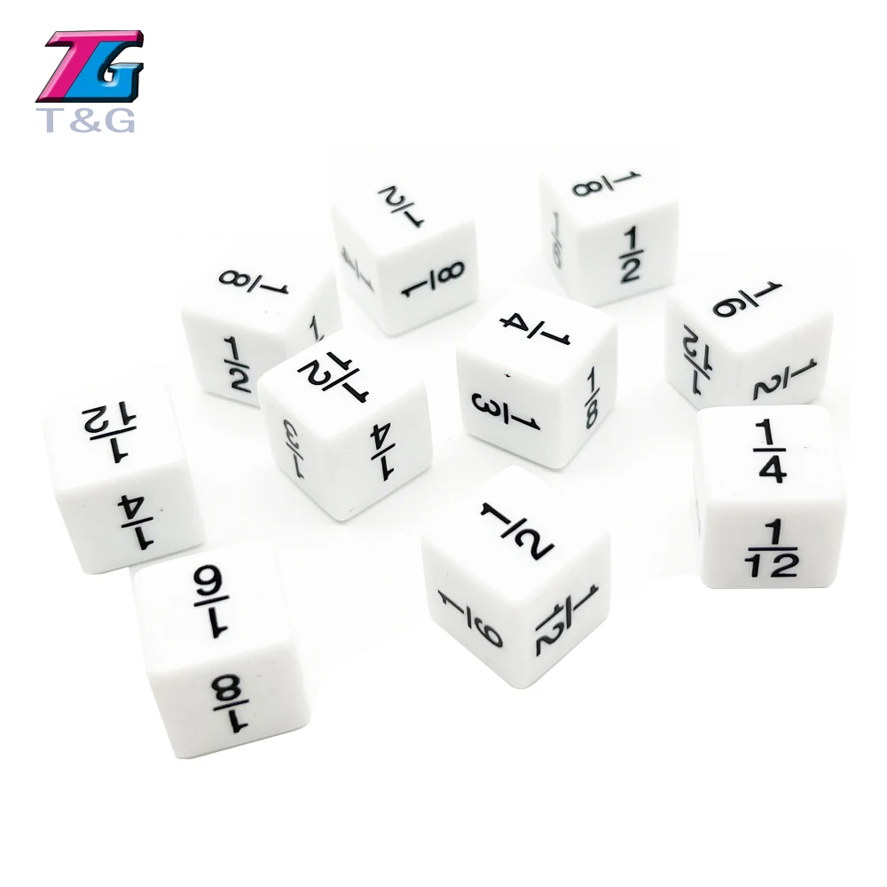 6-сторонние дробные кубики для детей, игрушки для обучения математике ...
