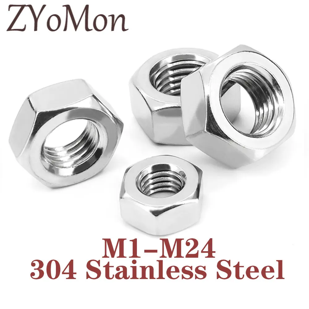 

1/2/5/10 шт., шестигранная гайка из нержавеющей стали