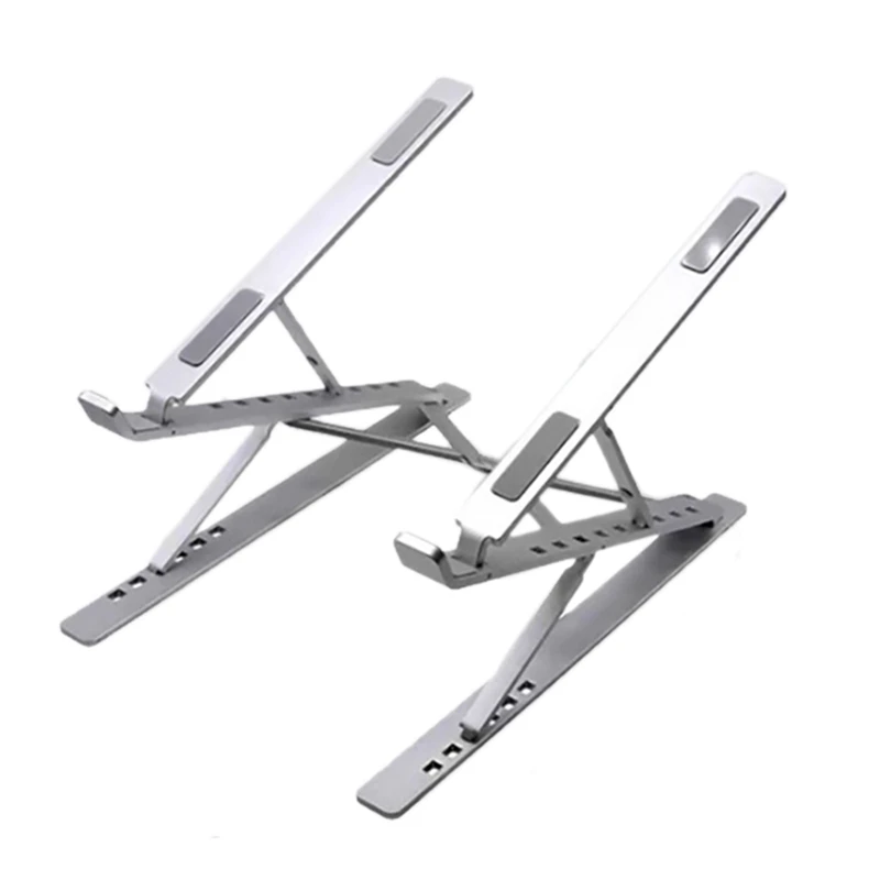 

N71 Laptop Cooling Bracket Portable Aluminum Alloy 6+9 Double Layer Height Adjustable Folding Cooling Bracket