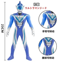 23cm large soft rubber ultraman geed acro smasher action figures model doll furnishing articles childrens assembly puppets toys