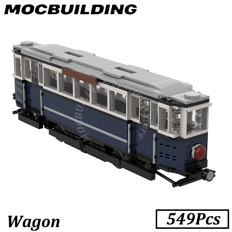 Wagon Model Train Accessories MOC Building Blocks Brick Toys Construction Gift for Kids