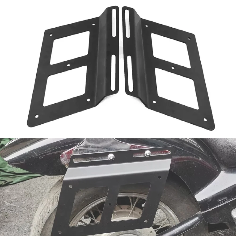 

Универсальные Черные Мотоциклетные Кофры С Креплениями И Боковыми Опорами Для Kawasaki, Honda, Yamaha, Suzuki, Harley