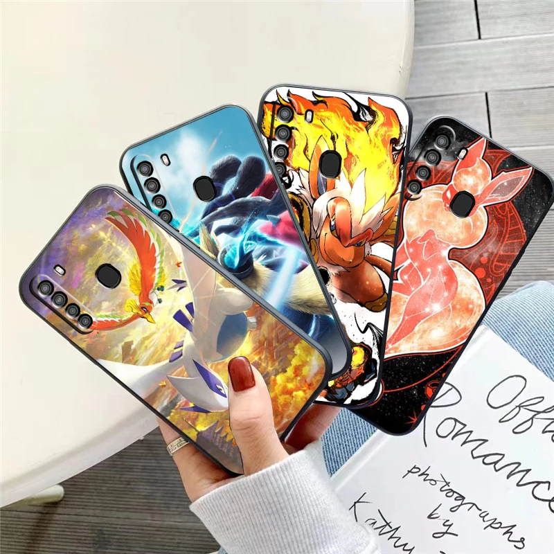 

Handsome Pokémon Phone Case For Samsung Galaxy A32 4G 5G A51 4G 5G A71 4G 5G A72 4G 5G Black Silicone Cover Liquid Silicon Soft
