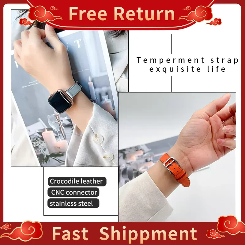 Zartildros женский ремешок для Apple Watch 42 мм Iwatch10 9 8 7 6 из натуральной кожи 41 45 46 ремень