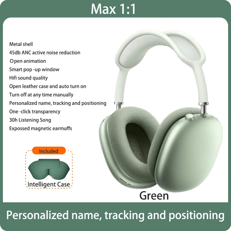 

Беспроводные Bluetooth-наушники FANHANG + умный чехол 1:1 для iphone /Android-гарнитуры, многоцветные фоны, повязка на голову для max