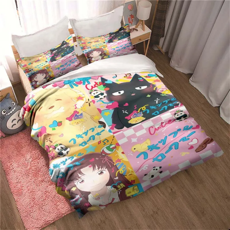 

S-Skip and Loafer Sheets Quilt Covers Bedding Dormitory Sheets Three-piece Bedding Set Three-piece Soft and Warm Bedding Set