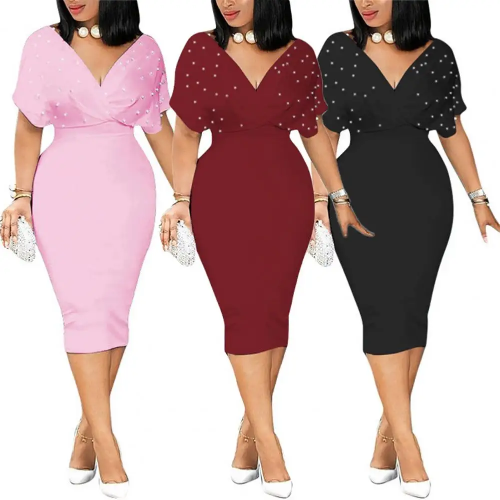 

Beautiful Evening Dress Polyester Women Dress Under Knee Under Knee Women Dress A-Line