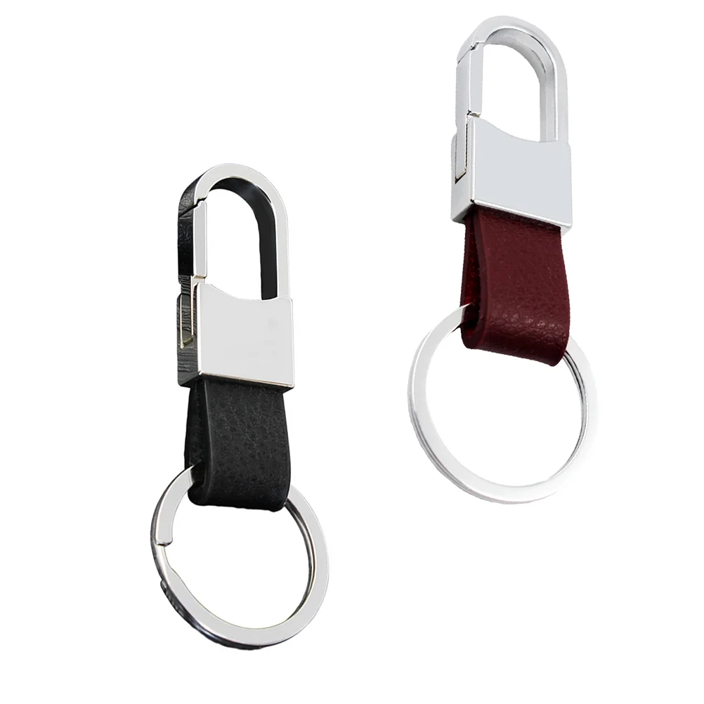 

Key Keychain Car Holder Ring Keyring Clip Blank Chain Men Portable Spring Belt Quick Release Charm Heavy Metal Business Pu Duty