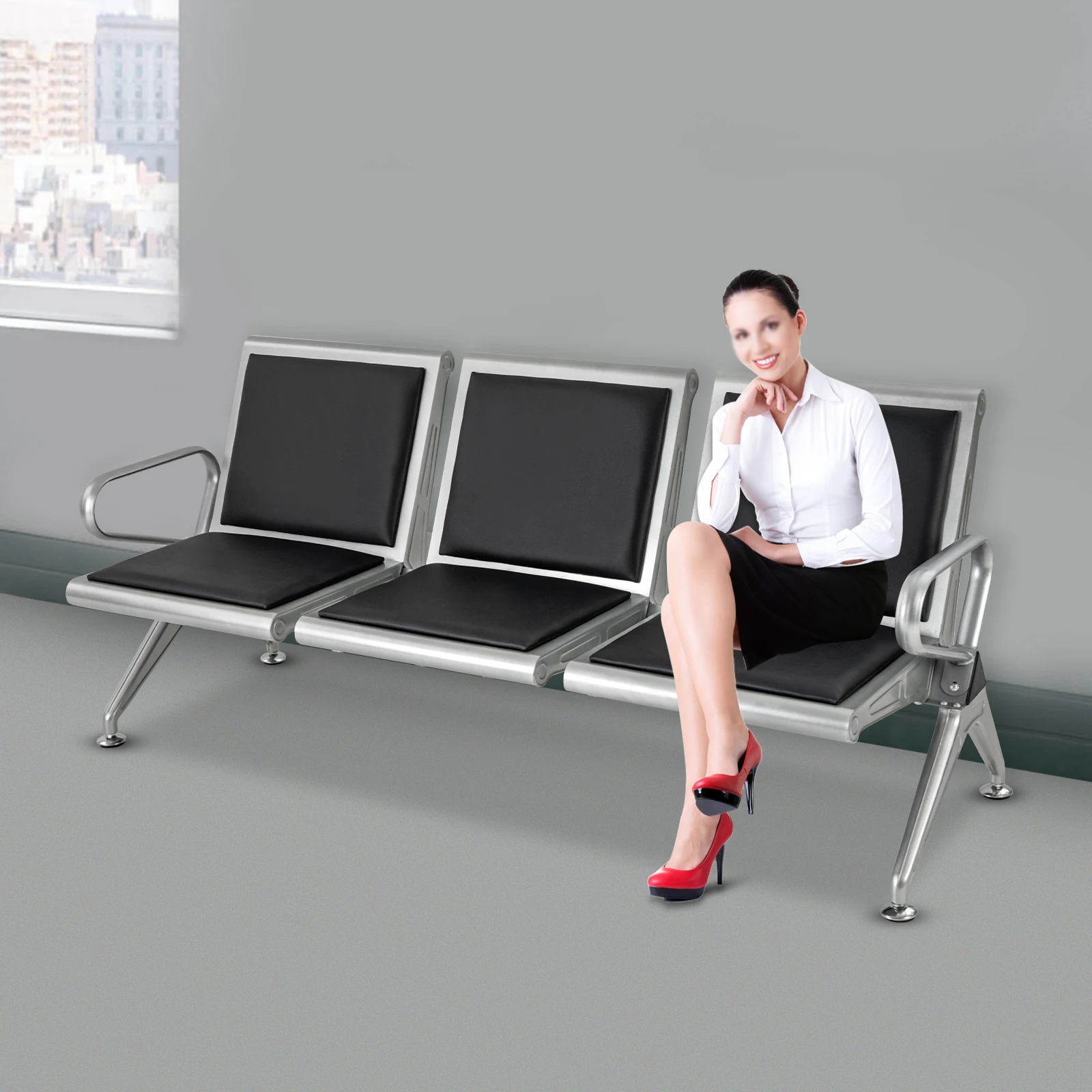 Bench - Guest Reception Chairs For Airport Hospital Bank Sal
