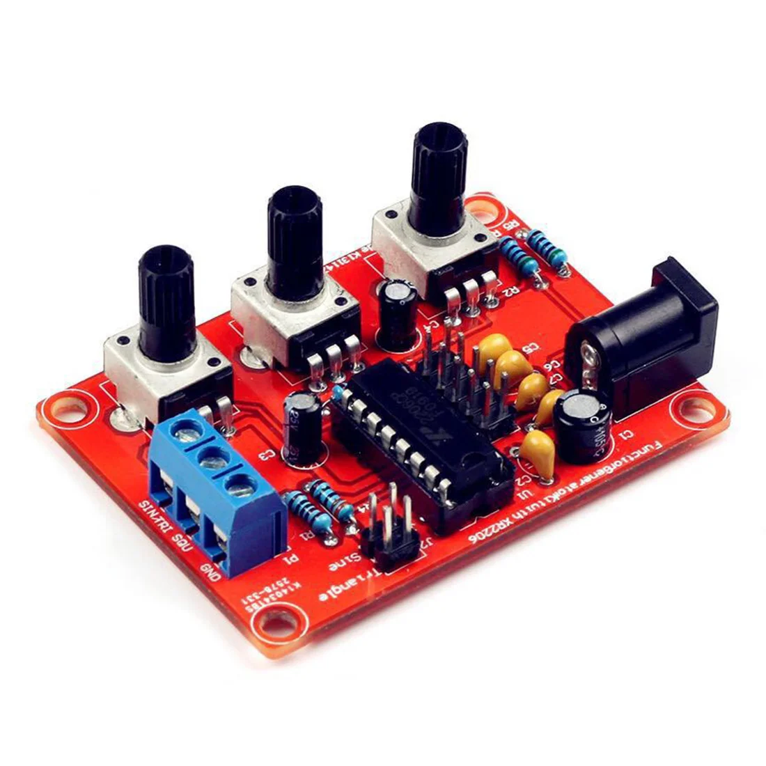 

Генератор сигналов XR2206, 1 гц-1мгц, синусоидальный/квадратный Высокоточный функциональный генератор сигналов, Регулируемая частота, комплек...