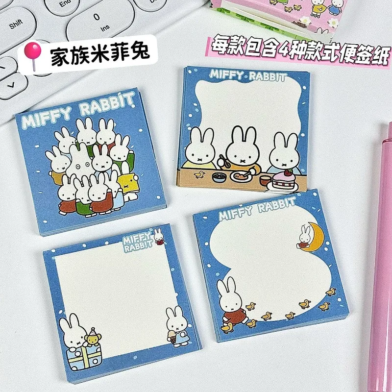 Фото 200 шт. популярных стикеров серии Kawaii Miffy: мультяшные, креативные, милые, с принтом, портативные, для заметок, канцелярские товары для девочек №4