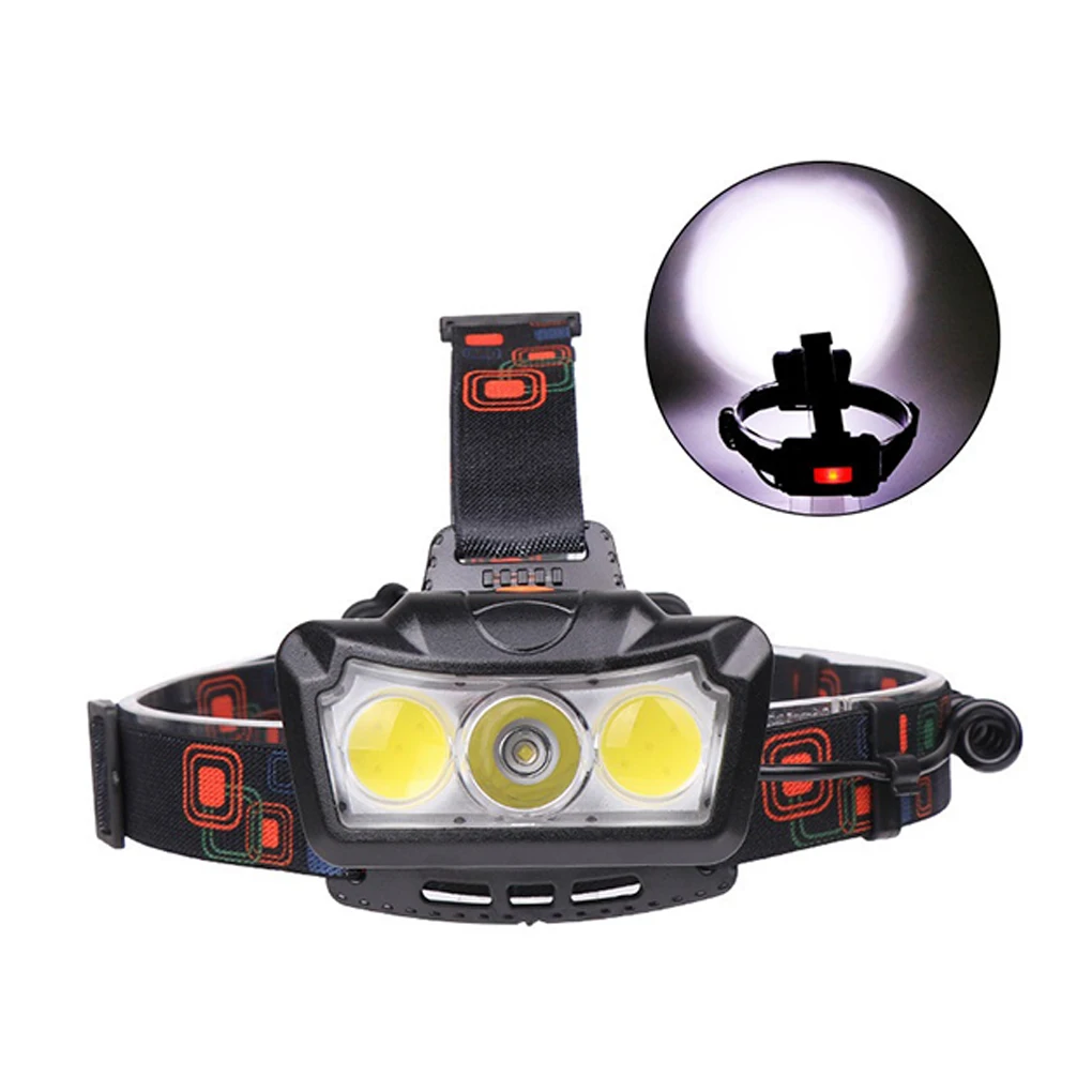 

Перезаряжаемый налобный фонарь, 4 режима, регулируемый водонепроницаемый Головной фонарь высокой яркости, аксессуар для освещения