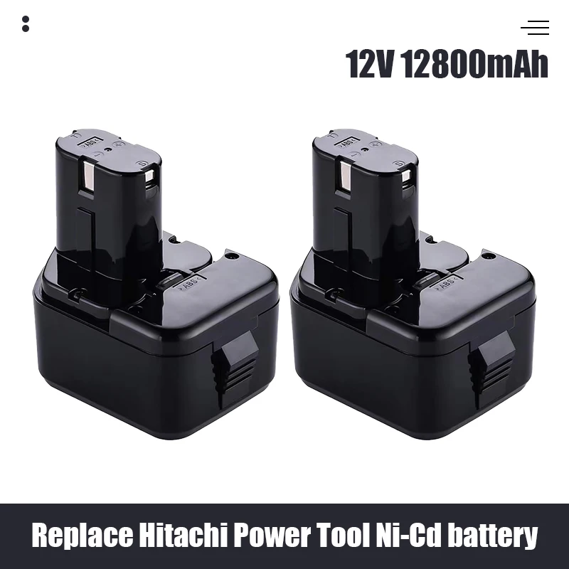 

100% brand new 12800mAh 12V 12.8Ah Battery for Hitachi EB1214S 12V EB1220BL EB1212S WR12DMR CD4D DH15DV C5D DS 12DVF3