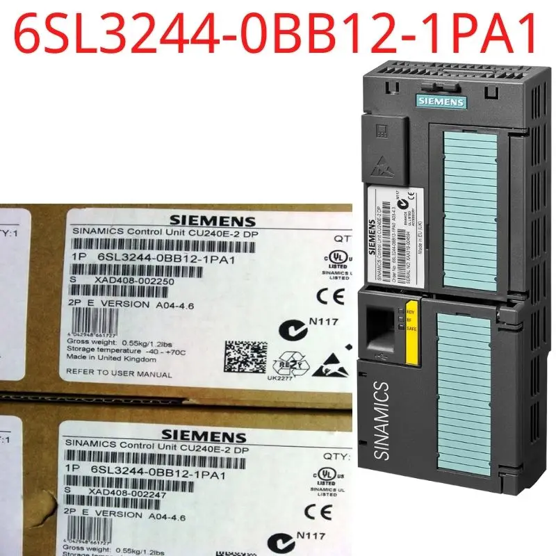 

6SL3244-0BB12-1PA1 Brand New SINAMICS G120 CONTROL UNIT CU240E-2 DP E-TYPE SAFETY INTEGRATED STO PROFIBUS