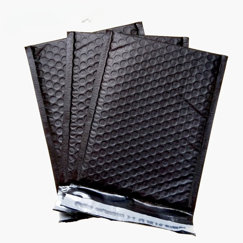 

Black Postman Bag Fall Protect Bubble Plastic Envelope Poly Buffer Bags PE Waterproof Shockproof Express Bubble Shipping Mail