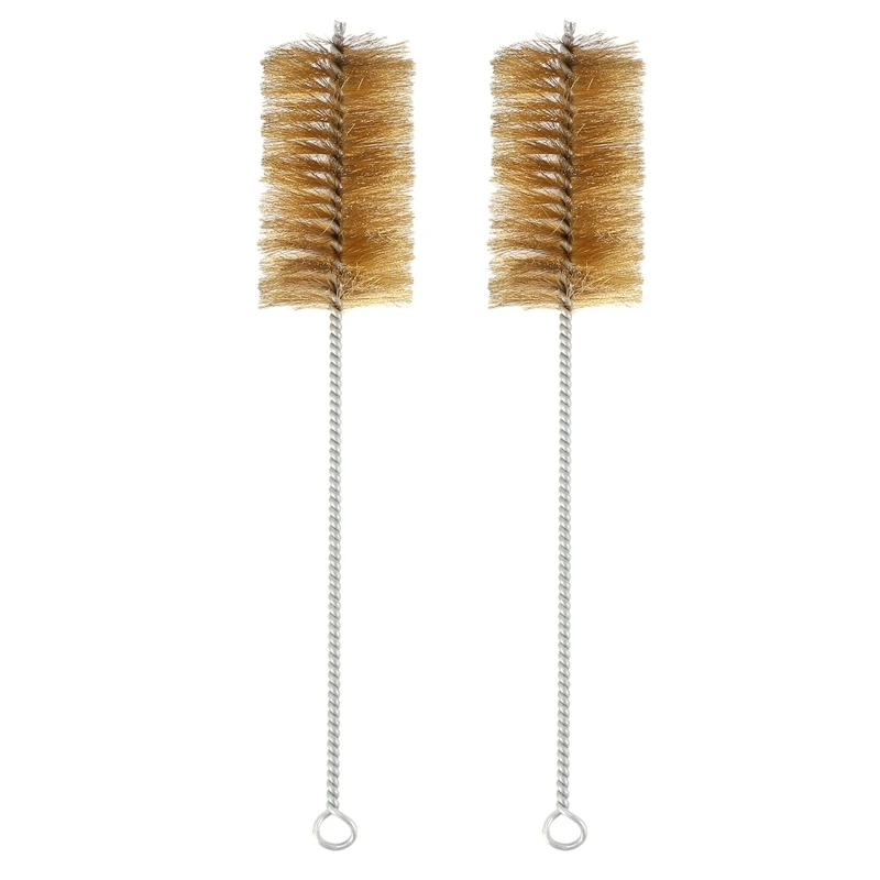 

Promotion! 2X Copper Wire Pipe Tube Chimney Cleaning Brush 60Mm Dia