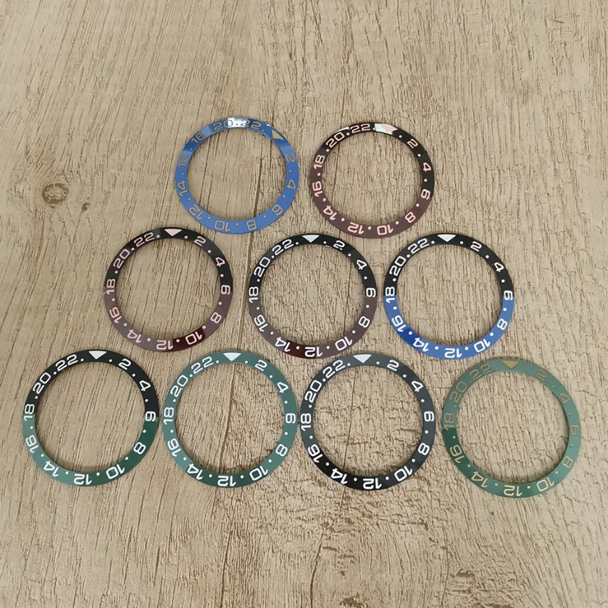 

38MM Watch Bezel Insert Monochrome Two-tone Ceramic Bezel Opening 38MM Outer Diameter 30.5MM Inner Diameter Fits 40MMSUB Case