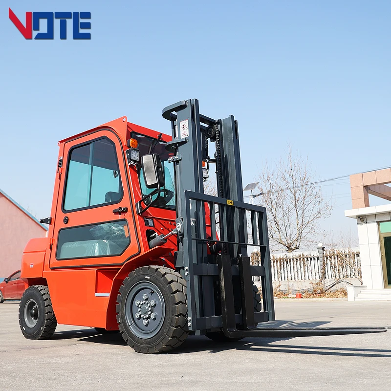 

Diesel forklift truck 2 ton 3 ton 4 ton 2000kg 3000kg 4000kg diesel forklift with triplex full free mast