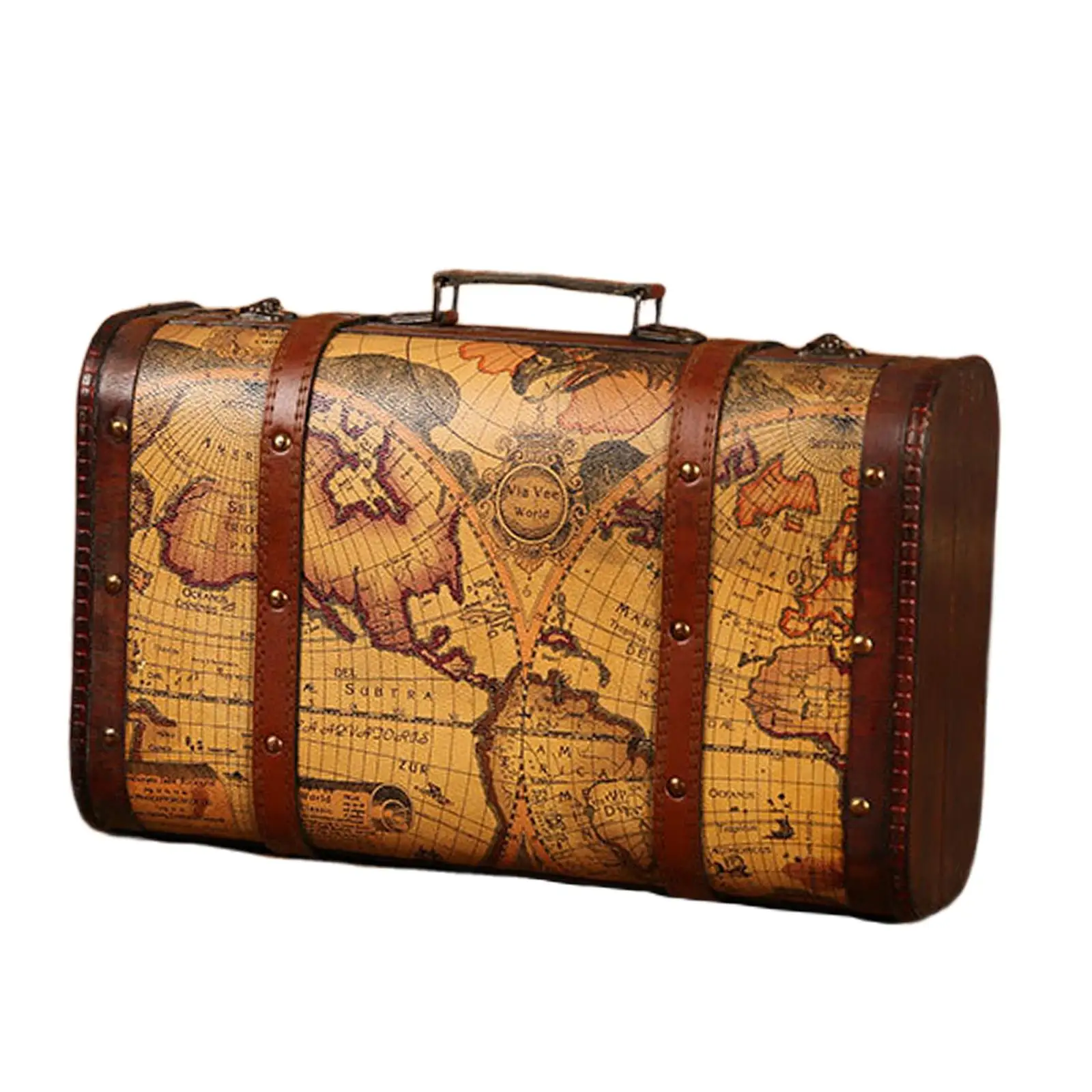 

Vintage Suitcase Suitcases Collection Suitcase Storage Box Nostalgic Storage Box Wooden Trunk for Shop Window Home Bedroom