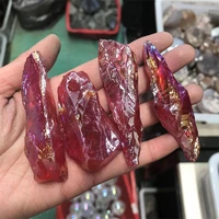 natural stones aura red quartz crystal cluster specimen dog tooth rough raw gemstones healing reiki home decoration