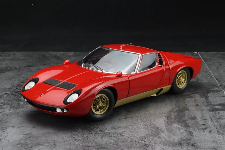 

Коллекция Kyosho 1:18 Lamborghini Miura SVR, металлическая статическая модель автомобиля из сплава с золотым краем, полностью открытая Ограниченная серия...