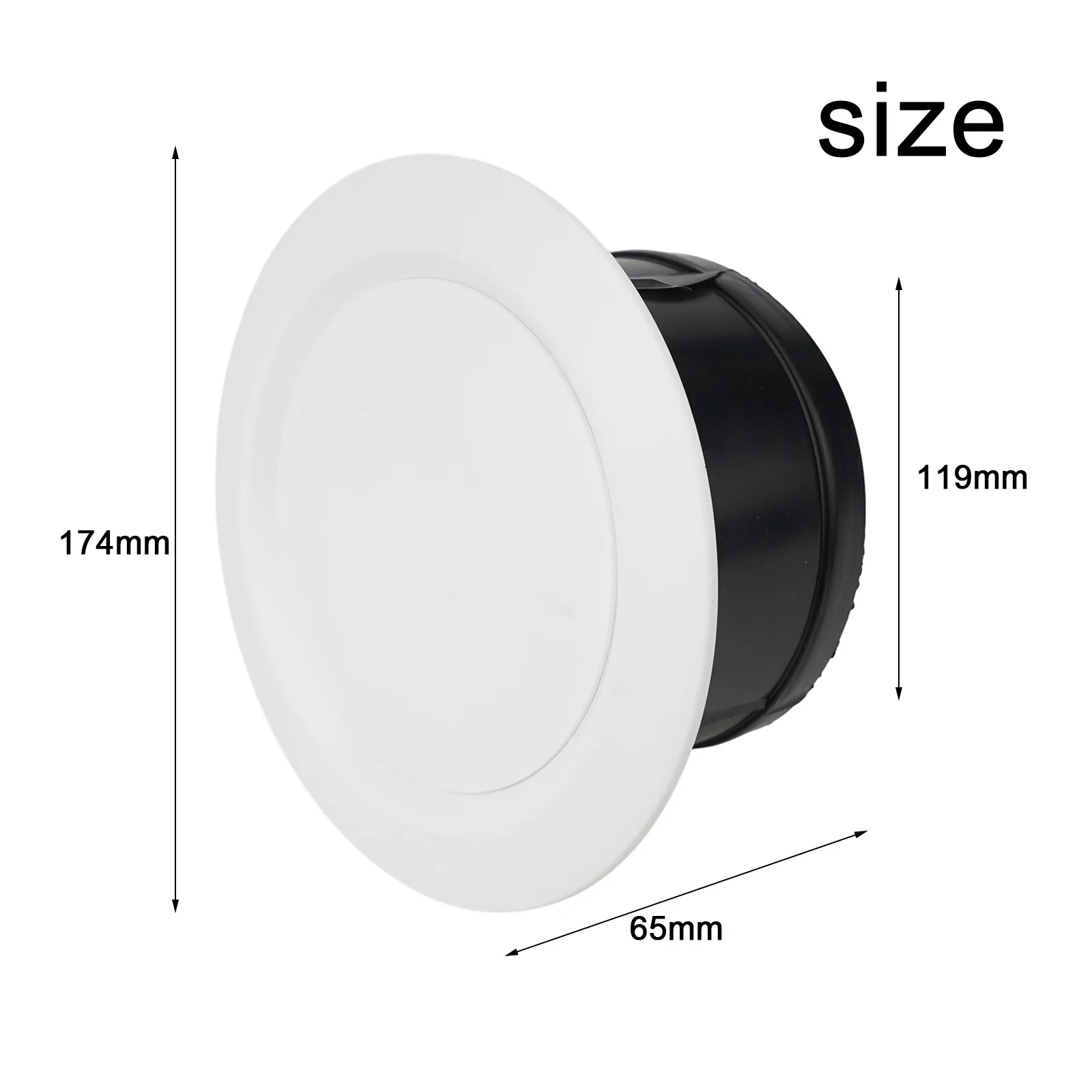 Выхлопная бленда Tuyere 75/100/125/150/200 мм потолочный источник воздуха монтируемый на