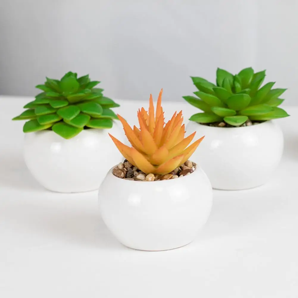 

Fashion Artificial Plant Faux Fake Succulents Artificial Plastic Succulents Wide Application Reusable