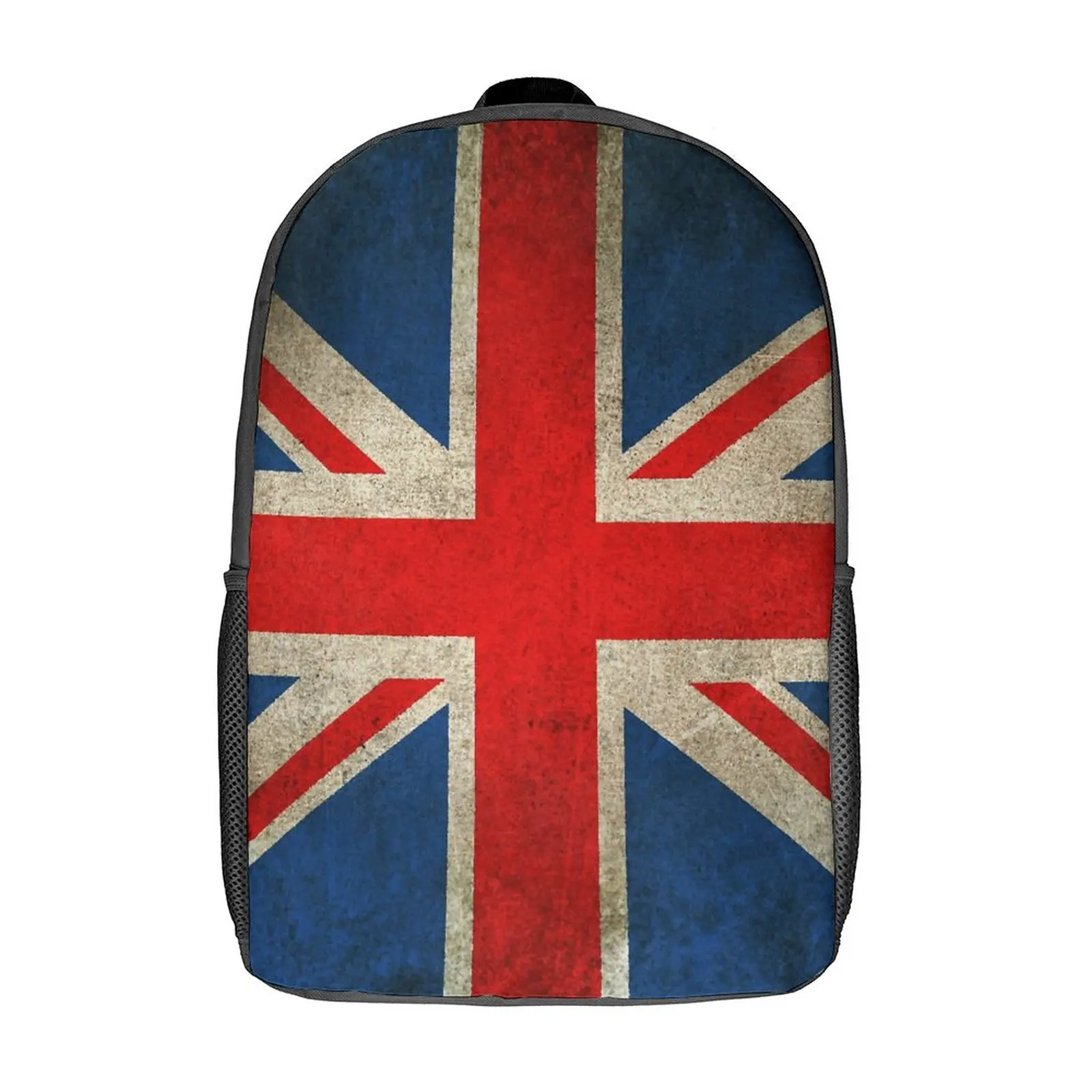 

Old And Worn Distressed Vintage Union Jack Flag Y Lasting Comfortable Field Pack17 Inch Shoulder Backpack Vintage Travel Top Q