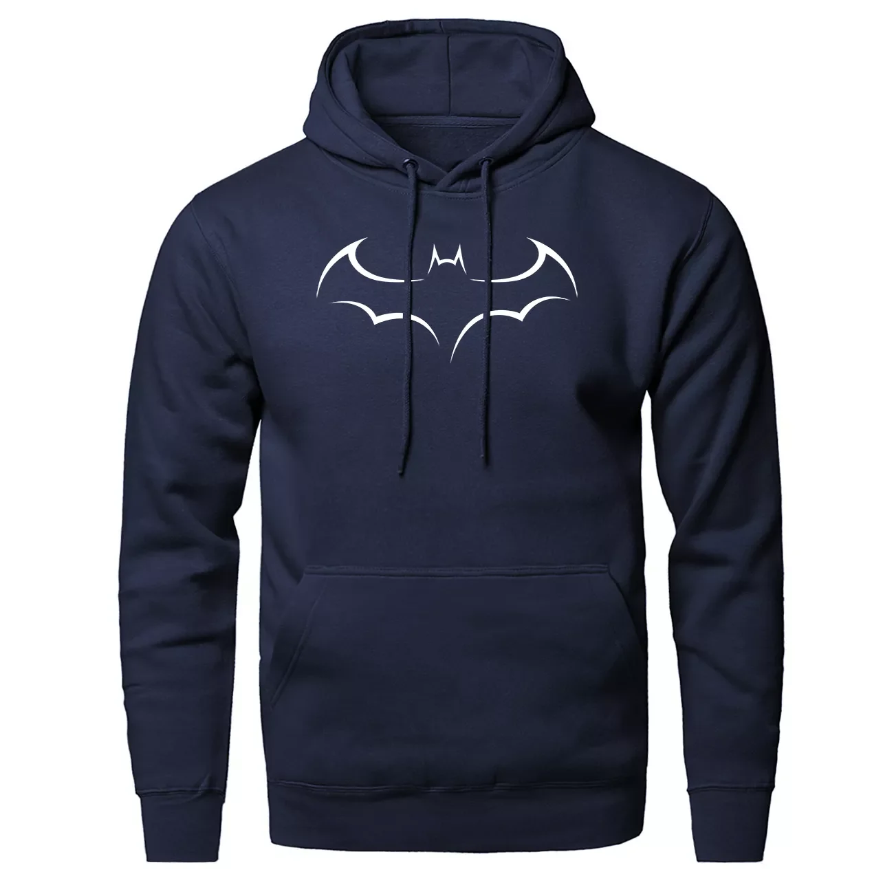 

2023New Bat print solid color fleece plus thick sweatshirts hooded hoodies new style trend print 2020 spring autumn casual cloth