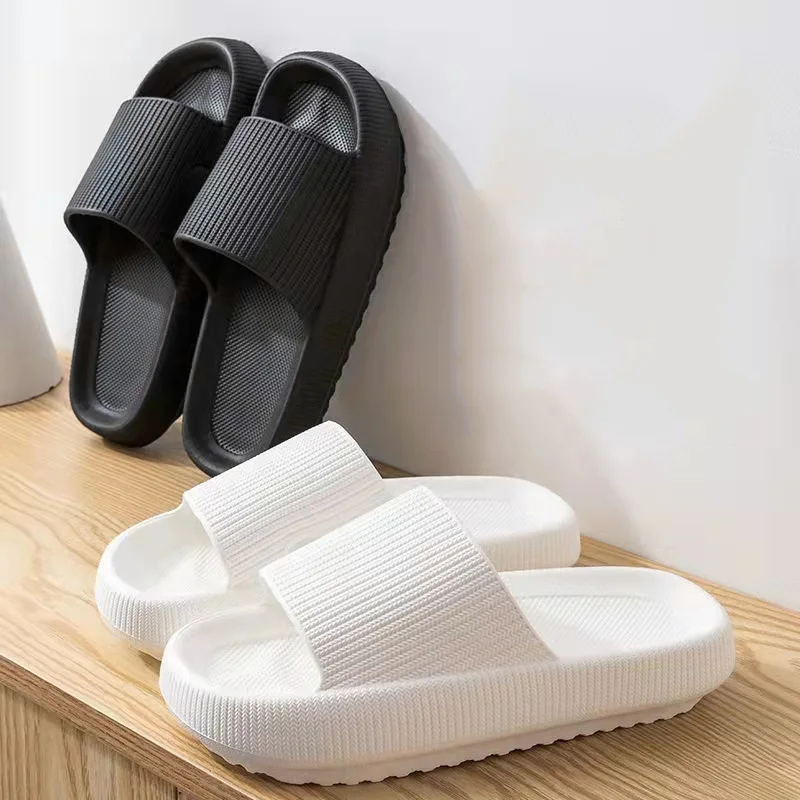 

EVA Slides Women Bathroom Shoes Summer Thick Platform Sandals Home Indoor Anti-slip Men Ladies Slippers Outdoor Beach Flip Flops