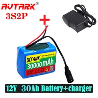 3s2p 12v 30000mah battery 18650 li ion 30ah rechargeable batteries with bms lithium battery packs protection board charger