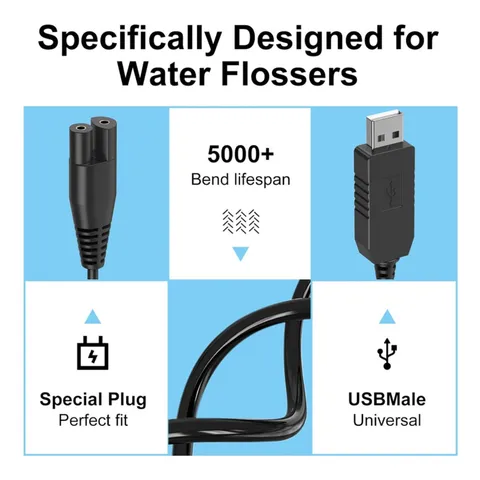 USB кабель для зарядного устройства для Waterpik